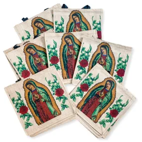 24 Piece Virgin Of Guadalupe Jute Bags! Only $3.00 ea!