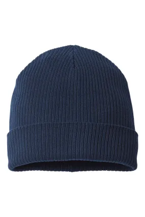 Atlantis Headwear Mens Sustainable Cuffed Beanie - Navy Blue