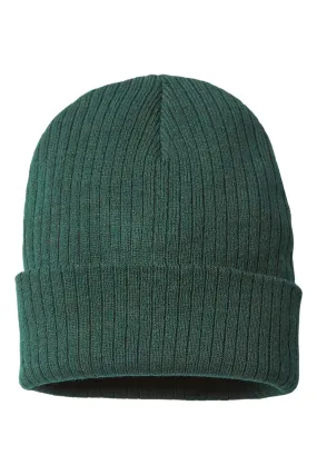 Atlantis Headwear Mens Sustainable Rib Cuffed Beanie - Green Bottle