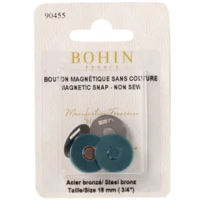 Bohin 3/4in Sew-on Magnetic Snaps (2pk) - Bronze