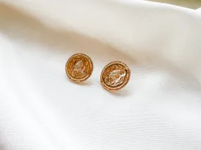 Brass Button Studs