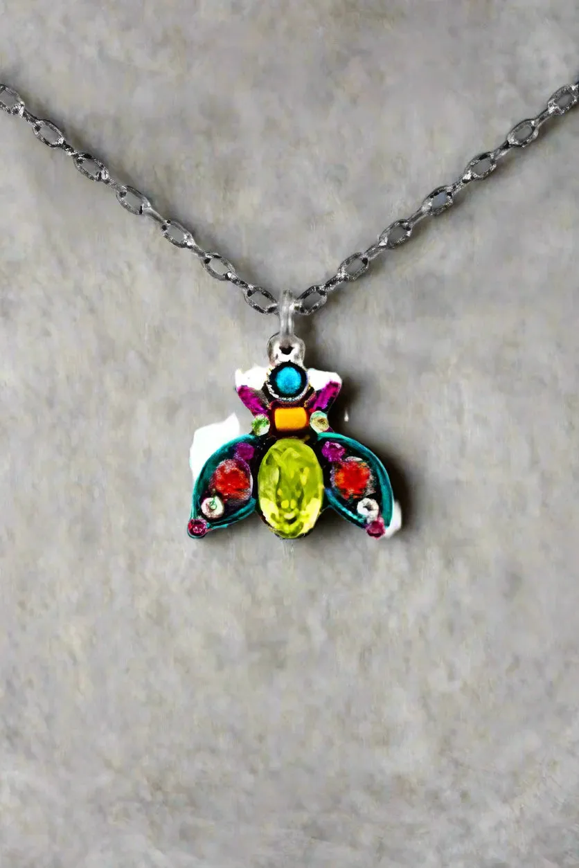 Firefly Jewelry Bee Pendant Necklace-9072MC