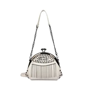 Leather Fringe Evening Bag