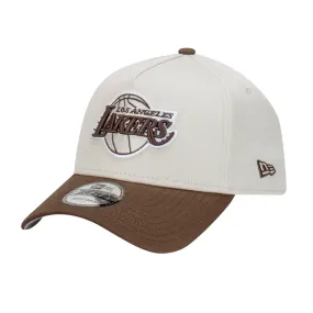 New Era Los Angeles Lakers 9FORTY A Frame Cap -  Vintage Stone/Walnut