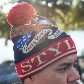 Patriot Pom Pom Beanie