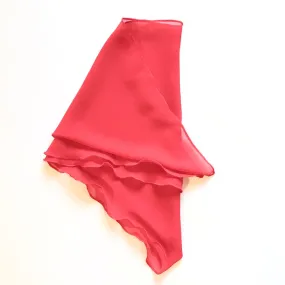 Plain Chiffon Chemo Alopecia Head Scarf Red