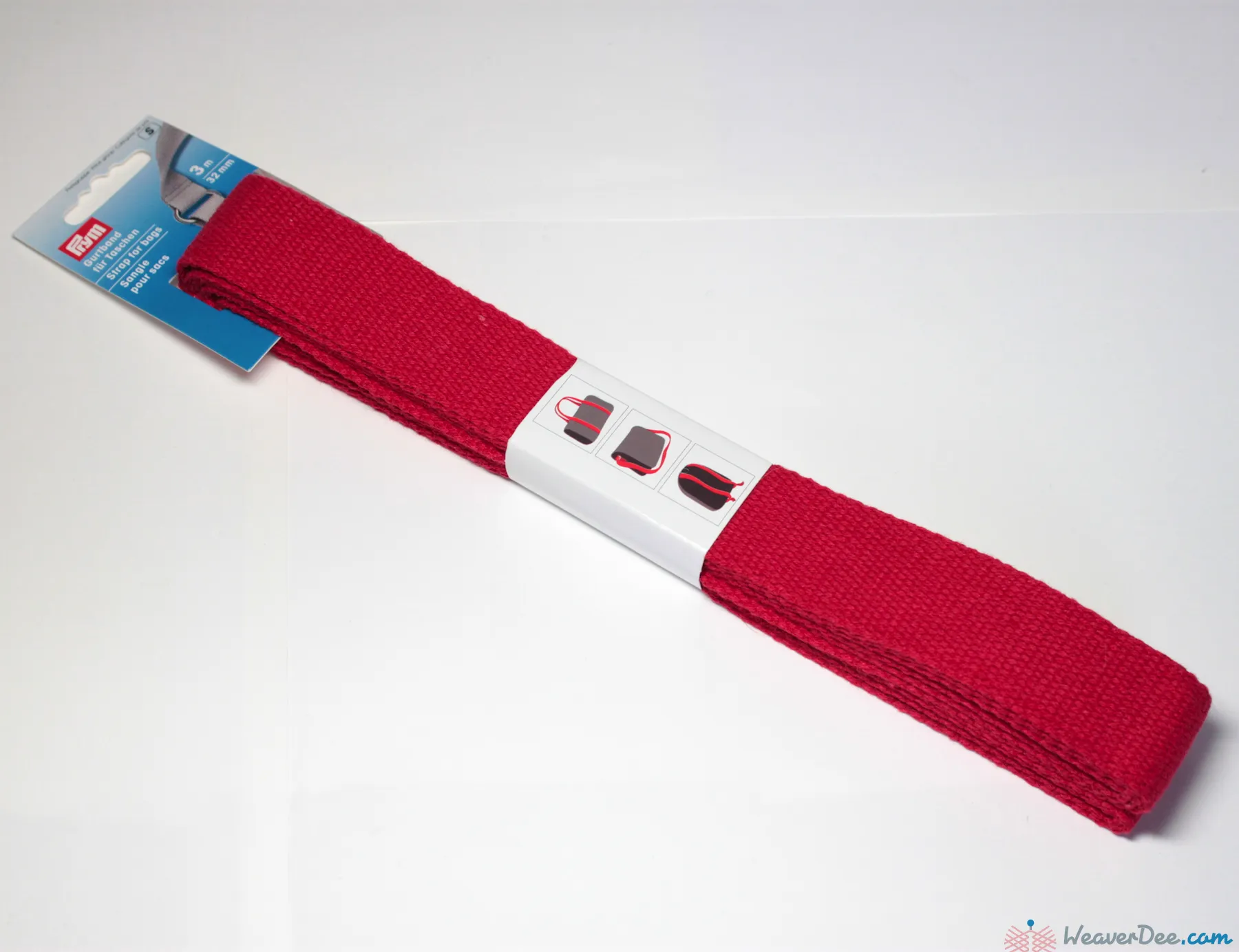 PRYM Cotton Bag Strap / Red