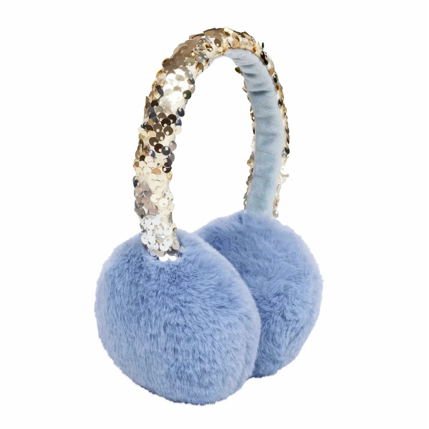 Rockahula: Shimmer Sequin Earmuffs Blue