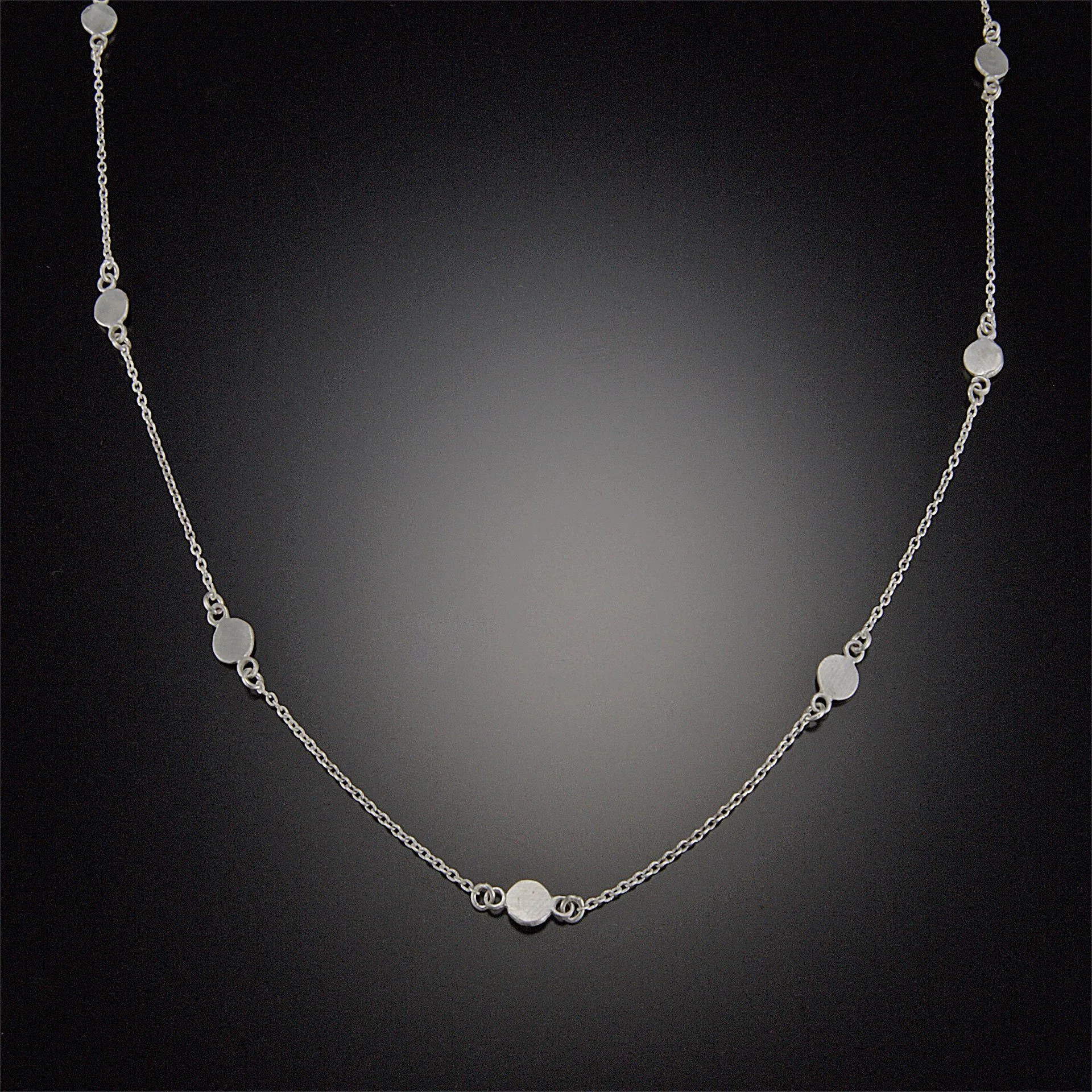 Silver Dot Chain Necklace